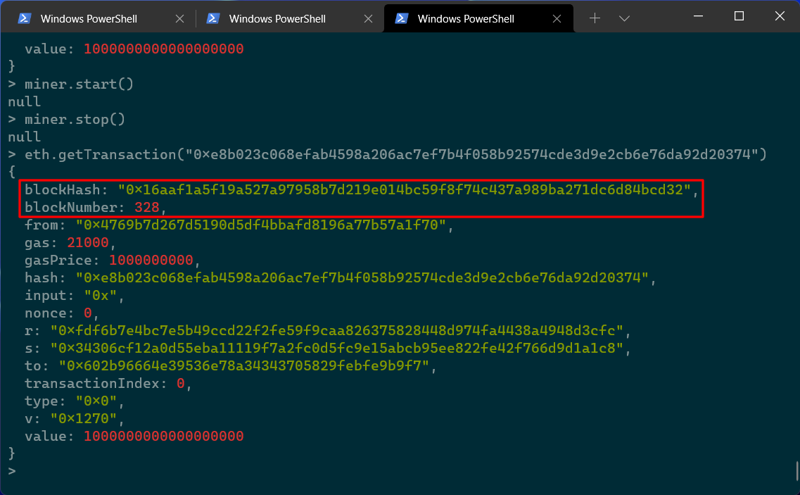 Geth get Transaction