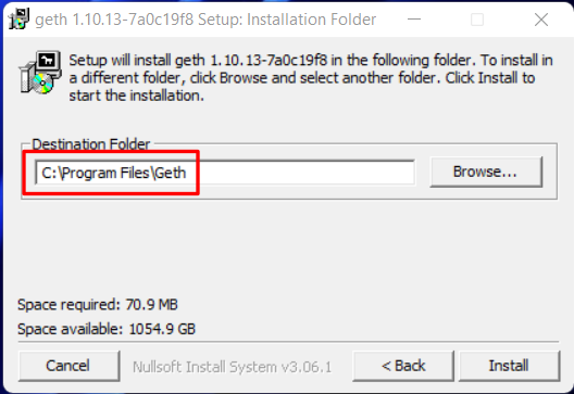 Geth Install Path