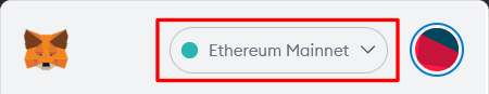 MetaMask Network Dropdown