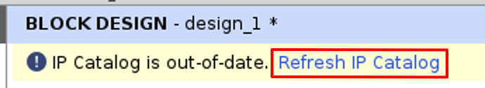 Vivado Refresh IP Catalog
