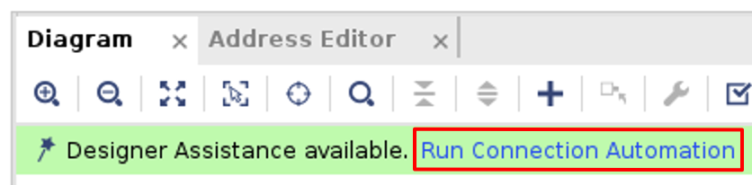 Vivado Block Design Run Connection Automation