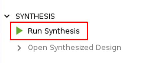 Vivado Run Synthesis