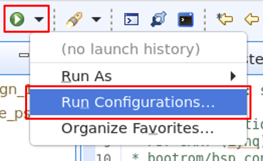 Vitis Run Configurations
